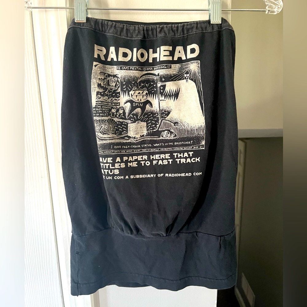 One of a kind Radiohead tube top!  Small